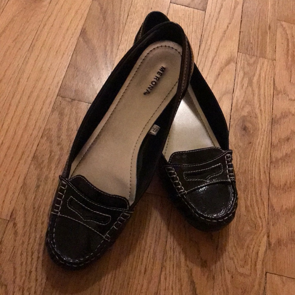 💚📌MERONA Patent Penny Loafers sz11 🕴⬇️$25